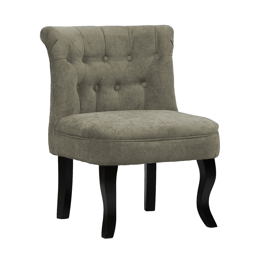 Кресло маленькое серо-зеленое со стяжкой Dawson - изображение 2