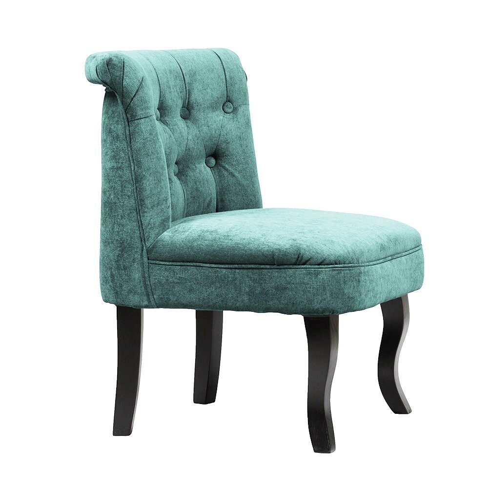 Кресло маленькое бирюзовое со стяжкой Dawson - изображение 3