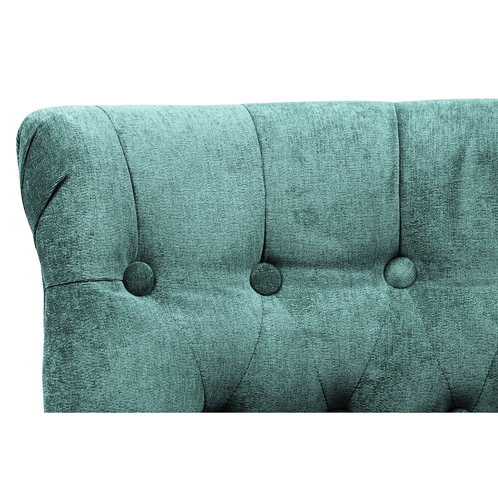 Кресло маленькое бирюзовое со стяжкой Dawson - изображение 5