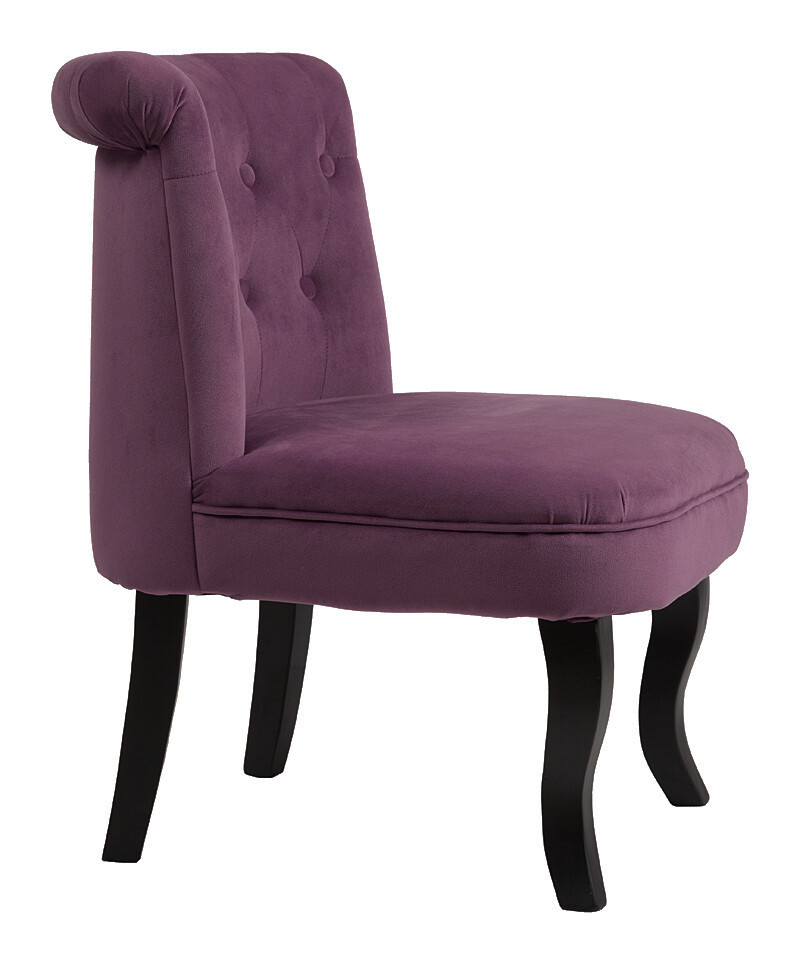 Кресло мягкое с деревянными ножками темно-лиловое Dawson - изображение 4