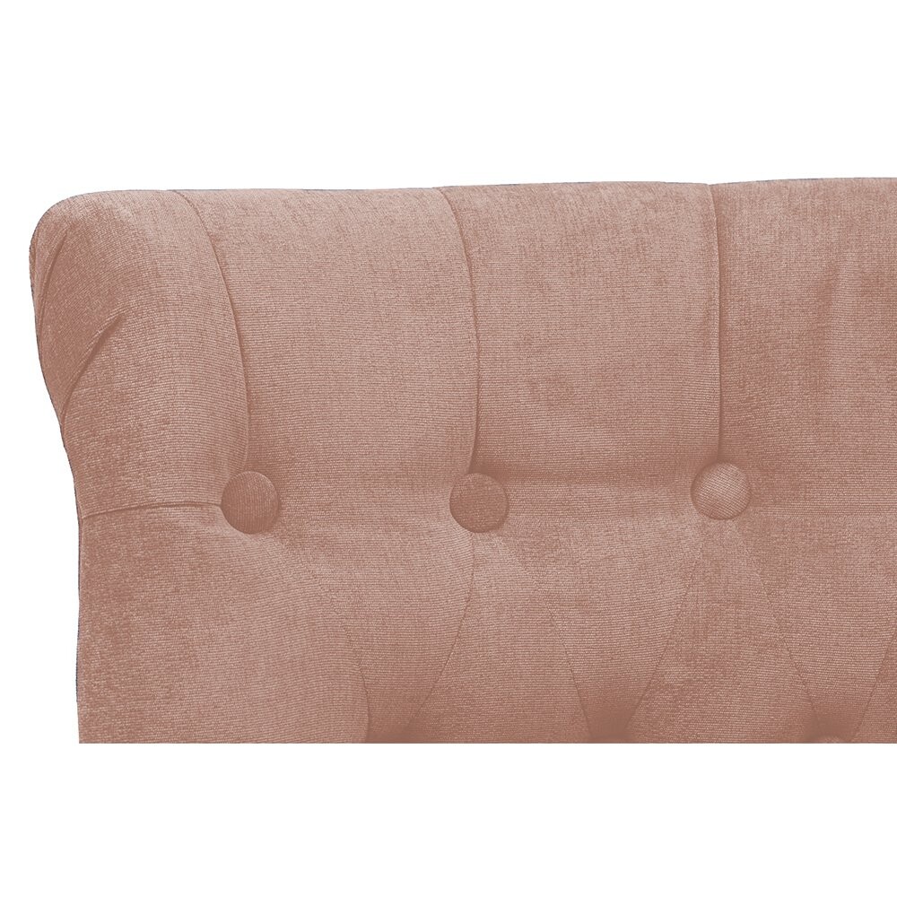 Кресло маленькое светло-розовое со стяжкой Dawson - изображение 5