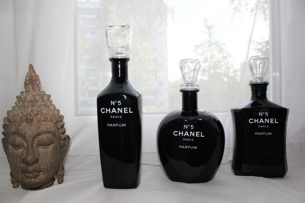 Бутыль Chanel heart Black
