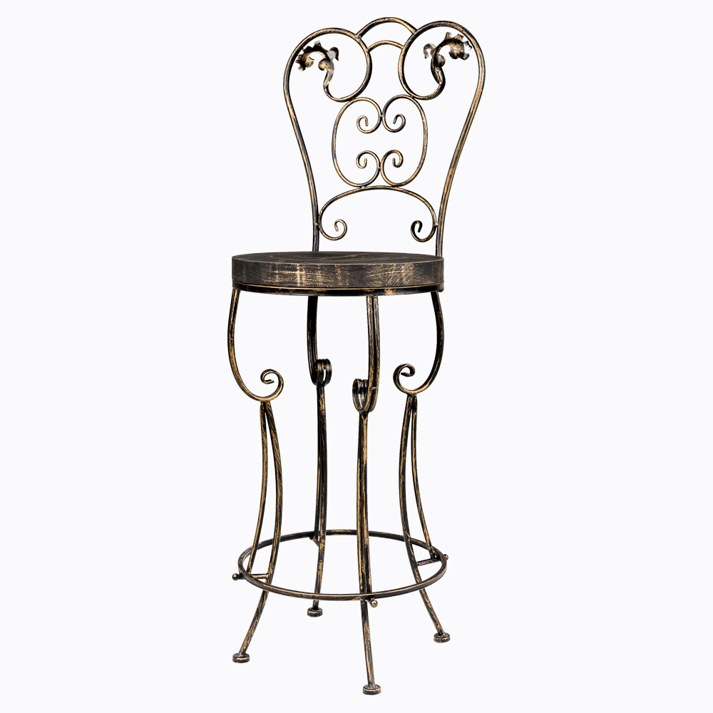 Барный стул кованый бронза "Болеро" 8790