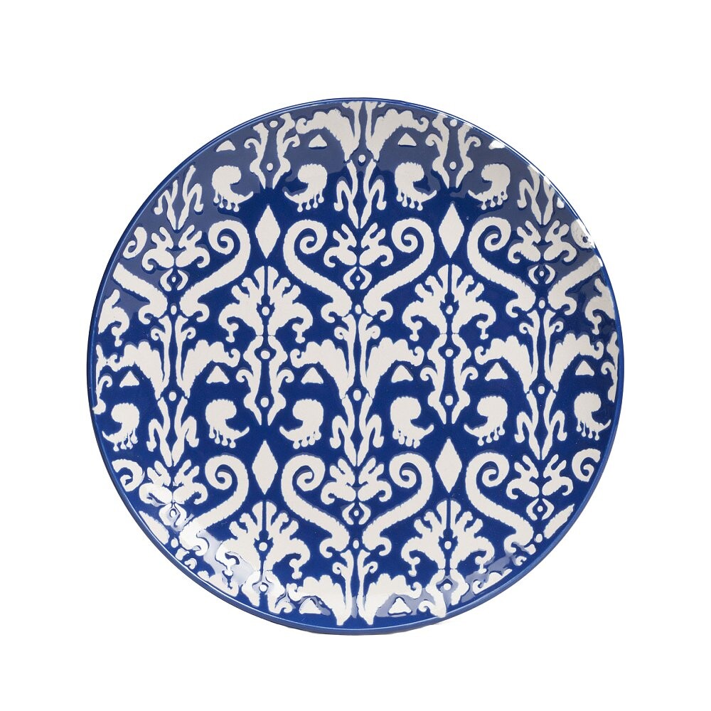 Тарелки с синим орнаментом