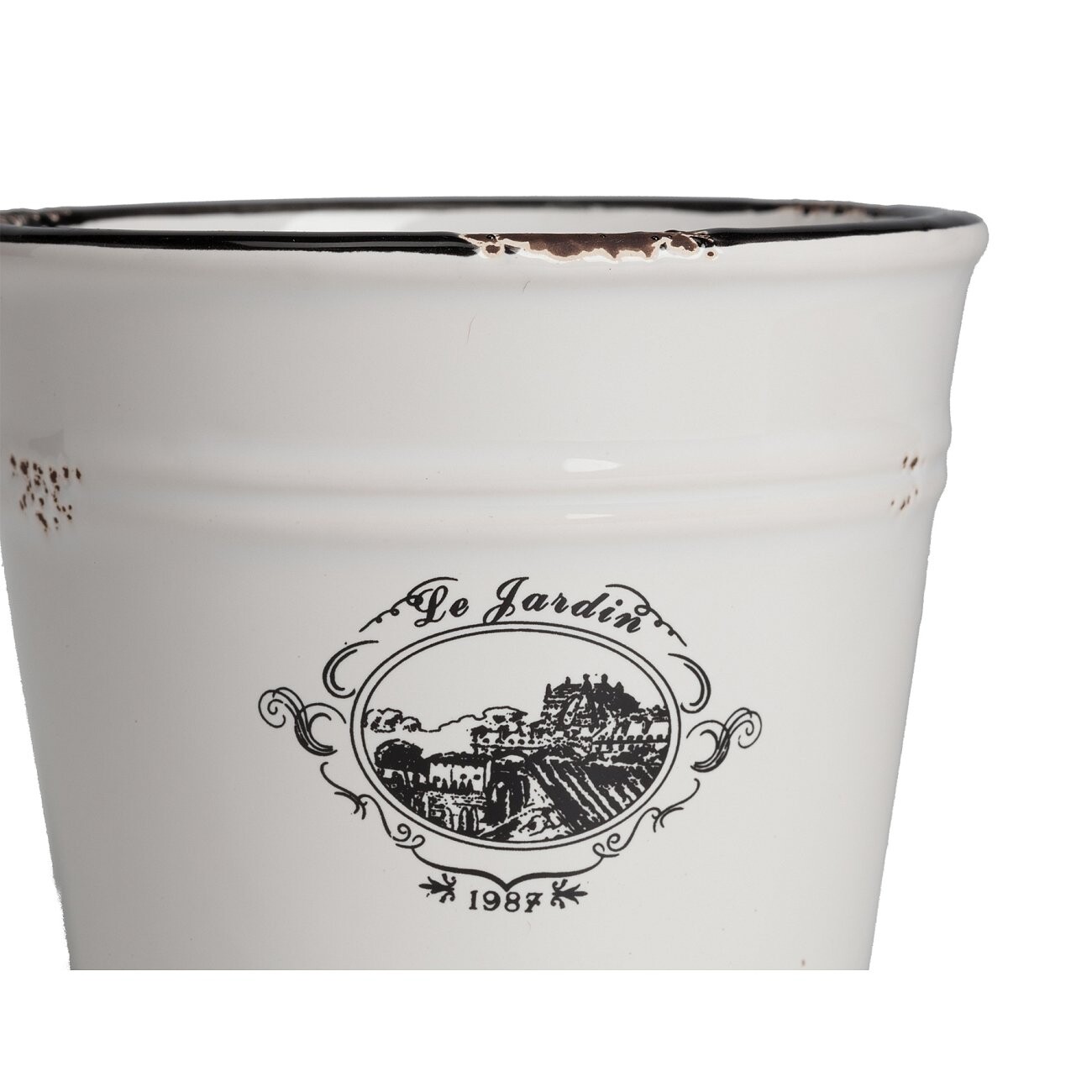 Кашпо белое маленькое 9 см Le Jardin - изображение 2