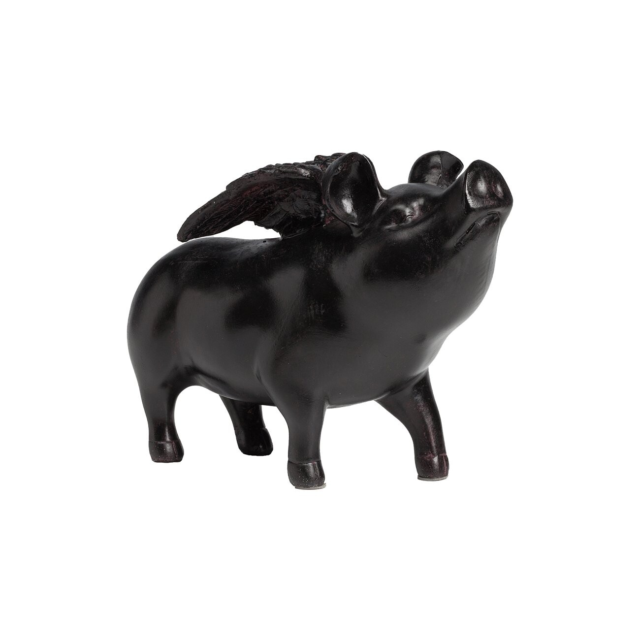 Статуэтка декоративная 23х17 см черная "Поросенок с крылышками Rechioni" - изображение 4