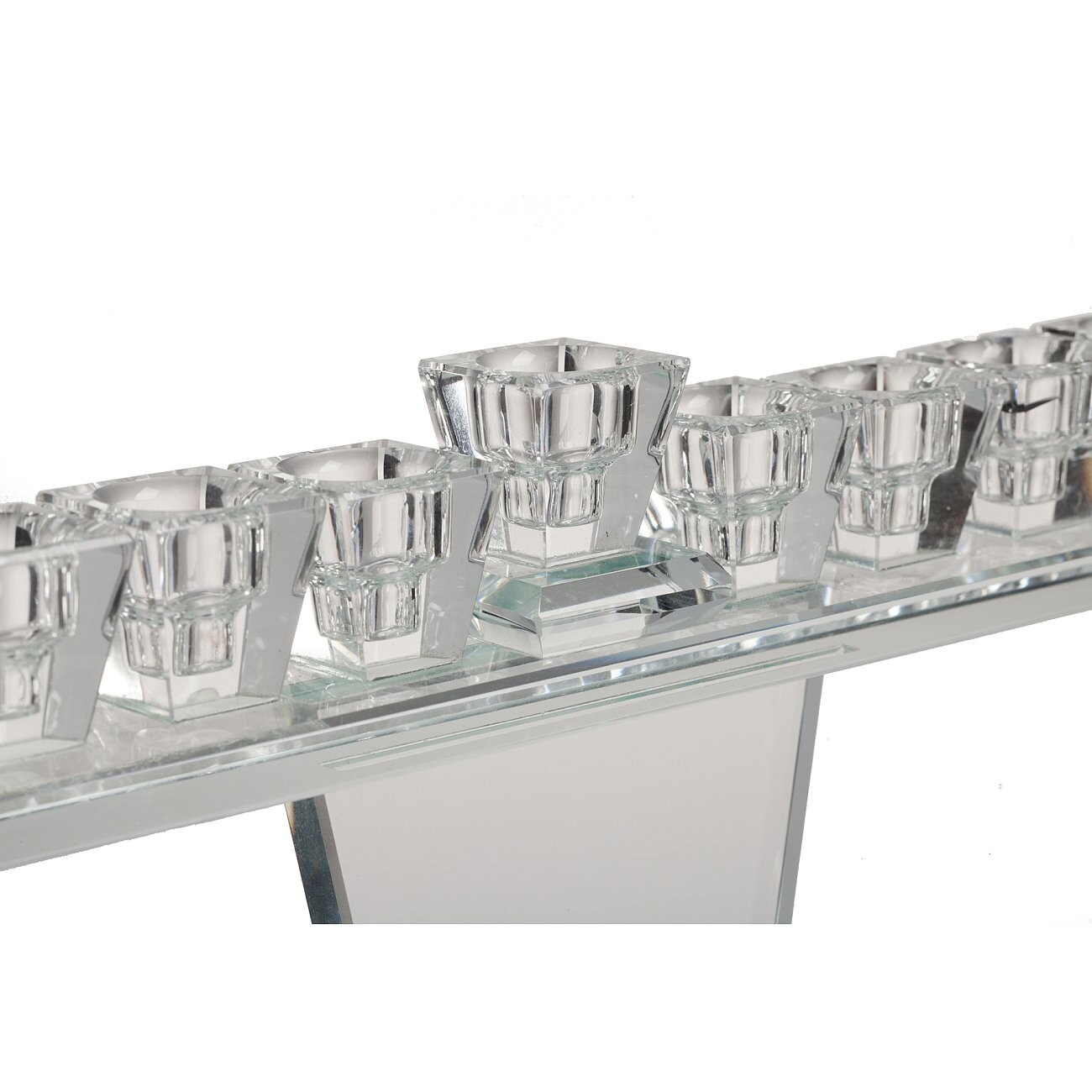 Подсвечник стеклянный прозрачный на 9 свечей Athenna - изображение 2