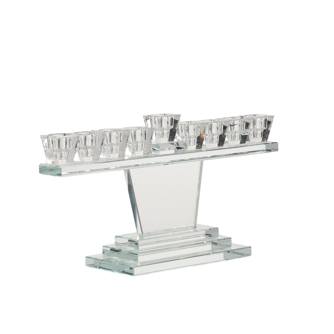 Подсвечник стеклянный прозрачный на 9 свечей Athenna - изображение 3