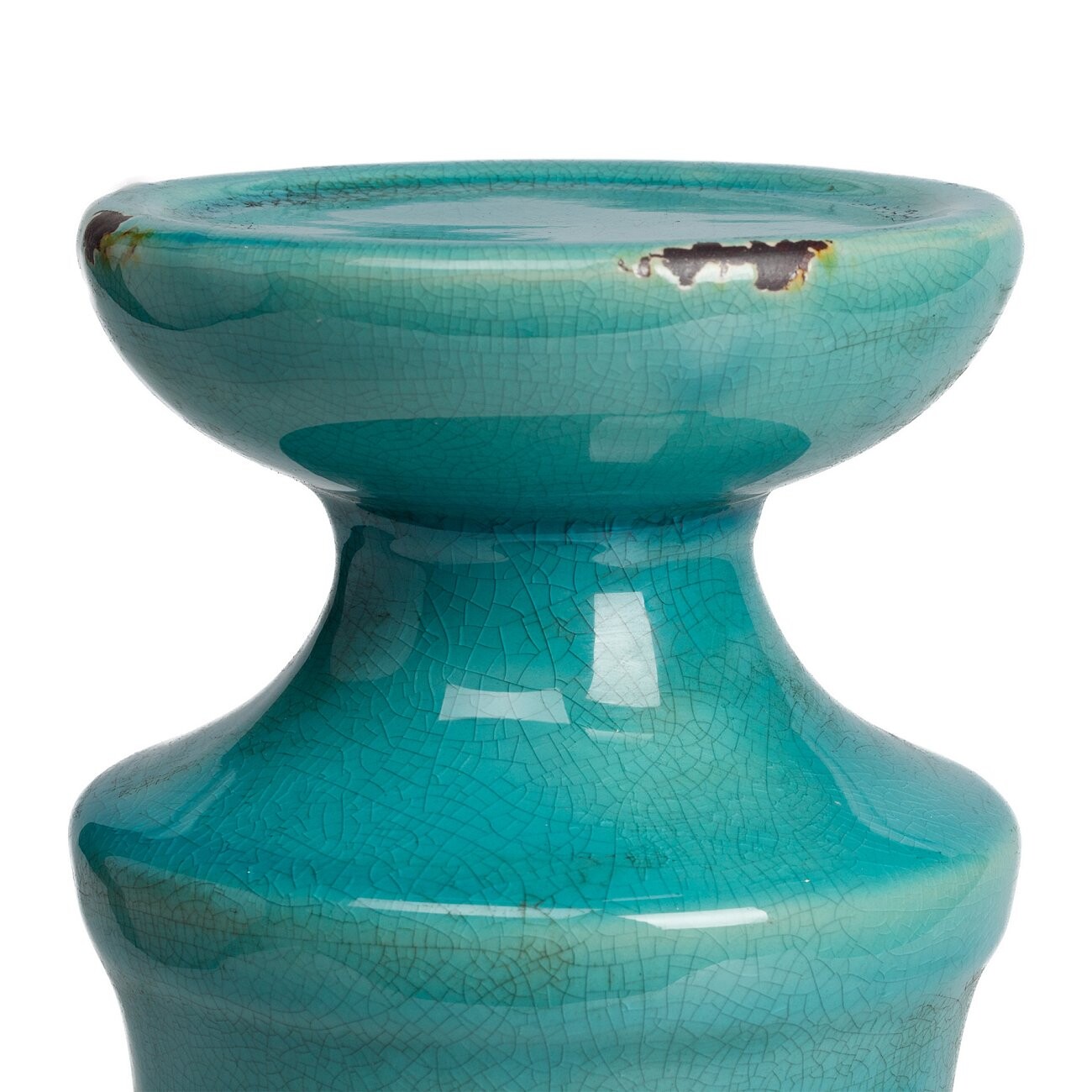 Подсвечник керамический голубой 34,5 см Aphrodite - изображение 2