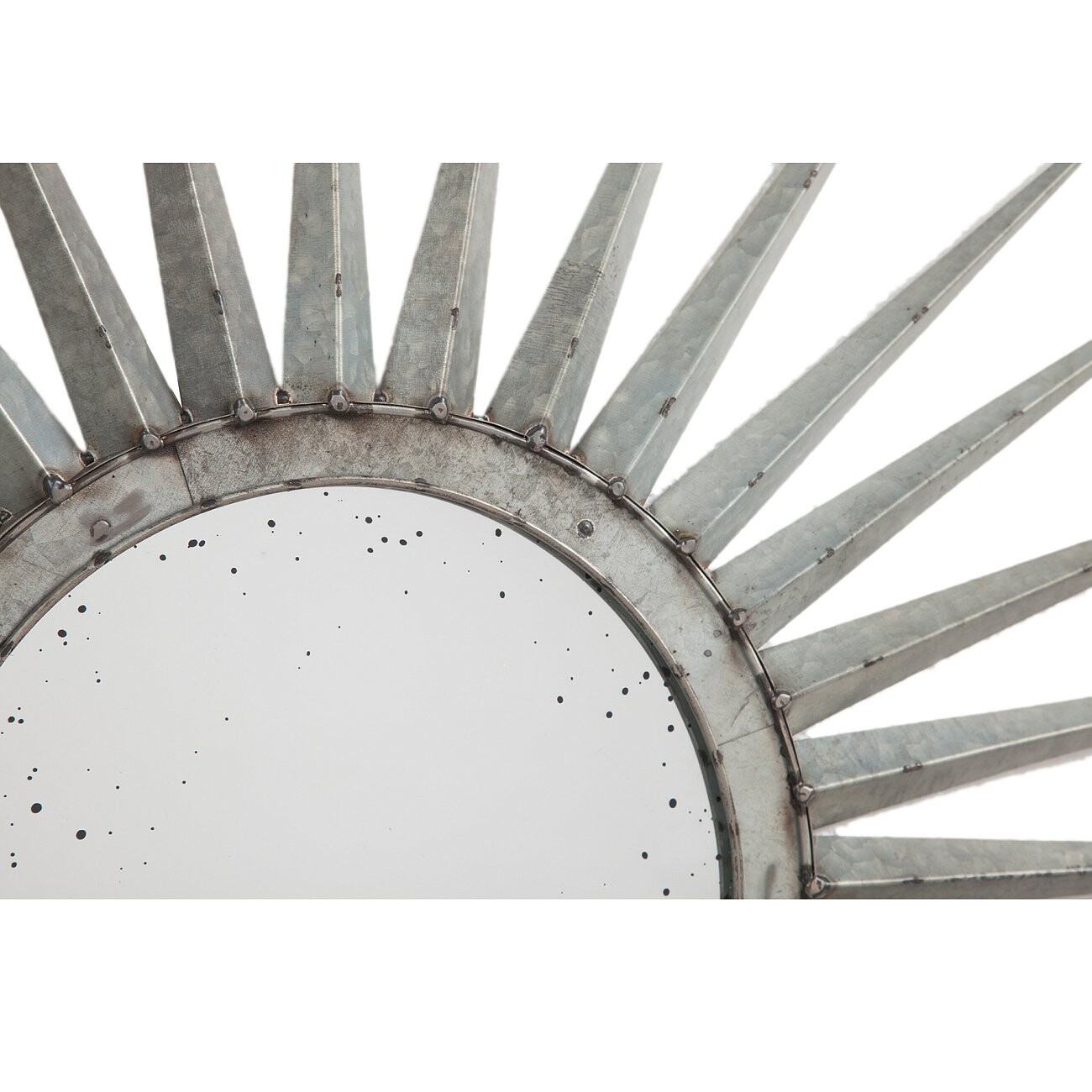 Зеркало-солнце серебряное диаметр 76 см Starburst - изображение 2