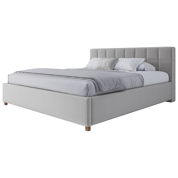 Кровать двуспальная 180х200 светло-бежевая Wales - изображение 1