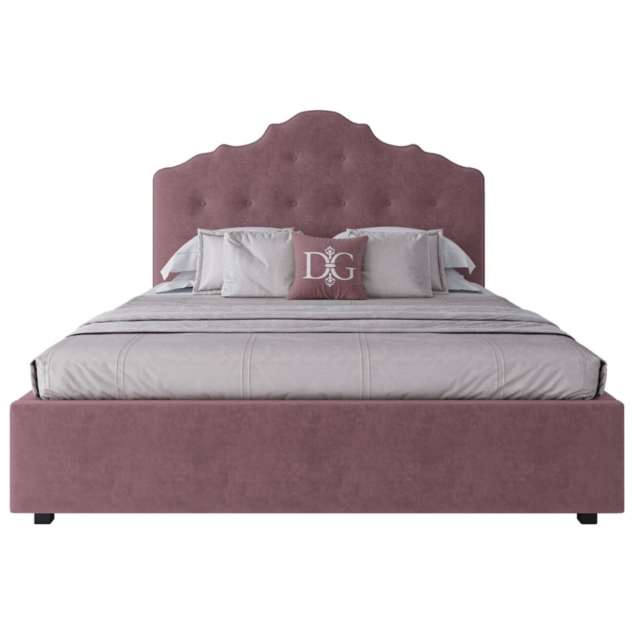 Кровать двуспальная 160х200 пыльная роза Palace - изображение 2