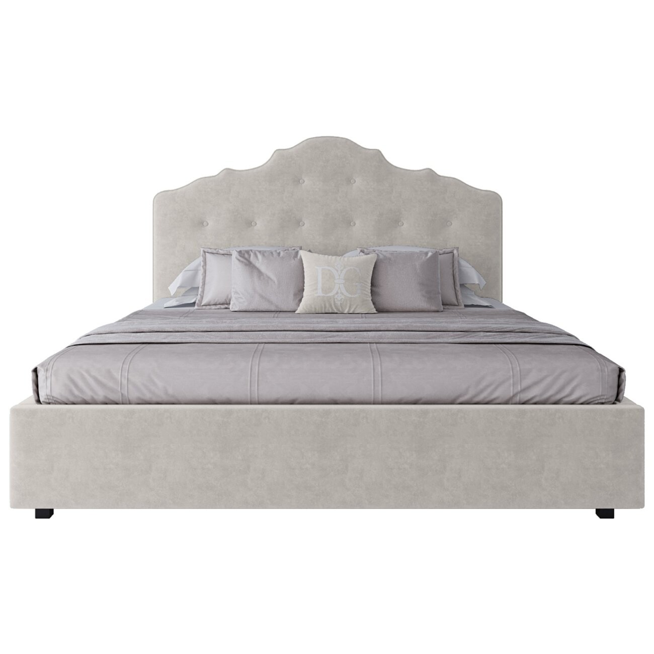 Кровать двуспальная 180х200 молочная Palace - изображение 2