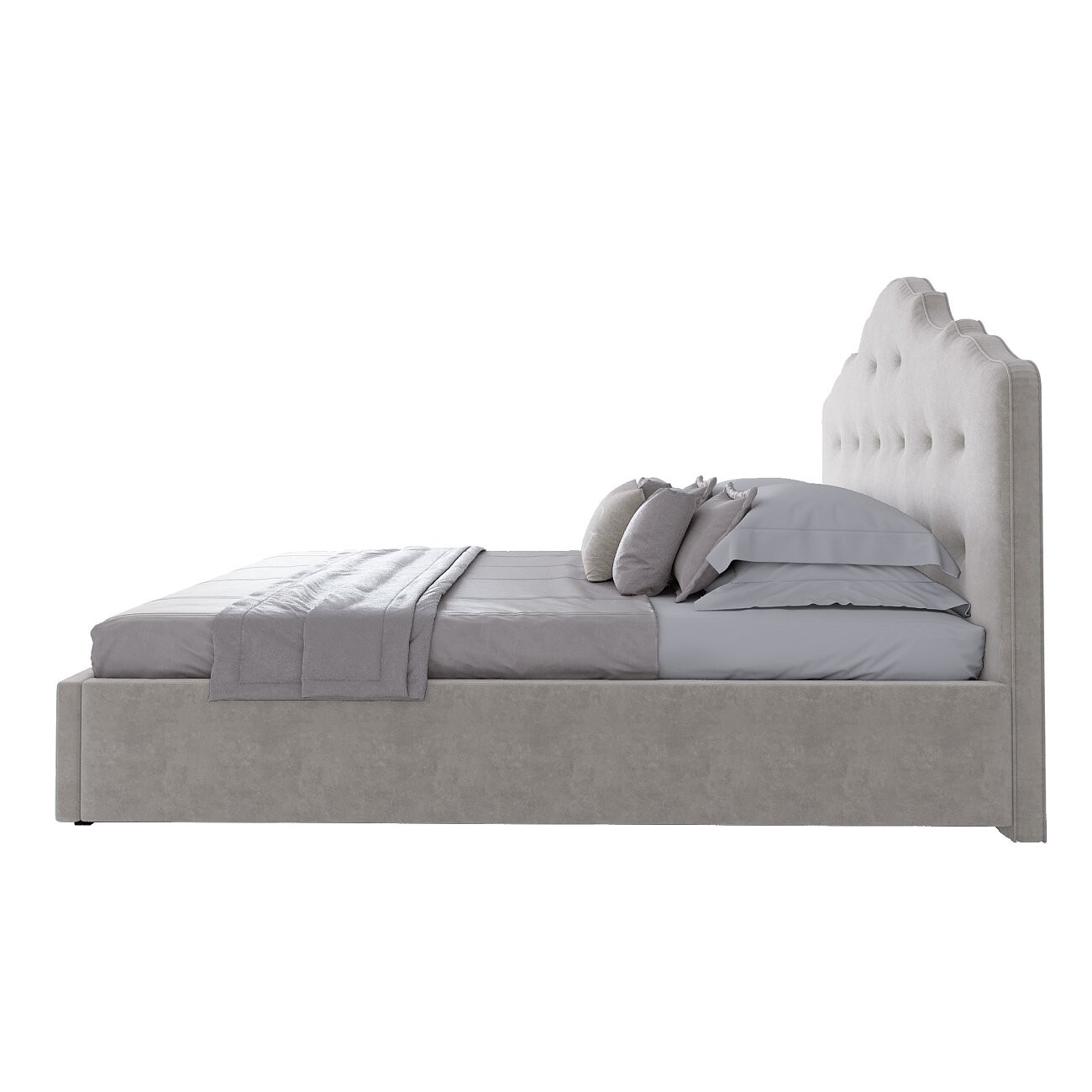 Кровать двуспальная 180х200 молочная Palace - изображение 3