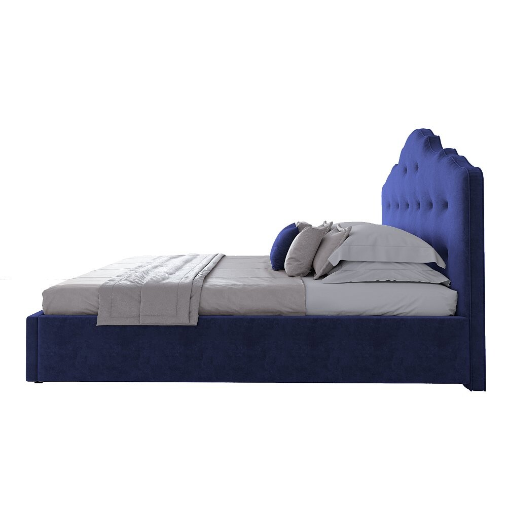 Кровать двуспальная 180х200 синяя Palace