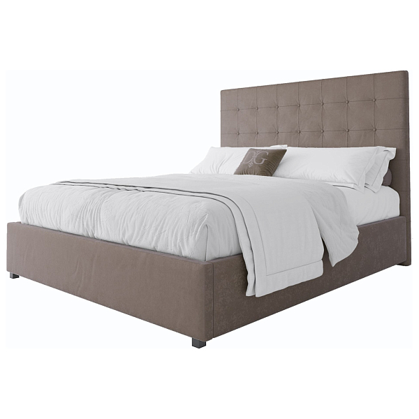 Кровать двуспальная 160х200 бежевая Royal Black - изображение 1