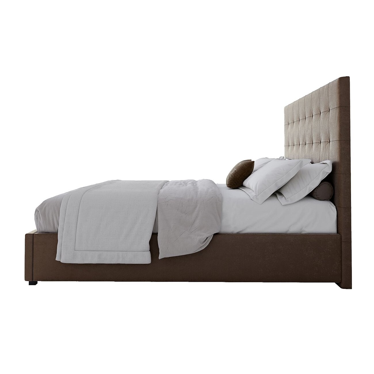 Кровать двуспальная 160х200 темно-коричневая Royal Black - изображение 3