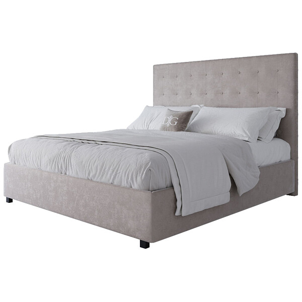 Кровать двуспальная 180х200 бежевая Royal Black - изображение 1