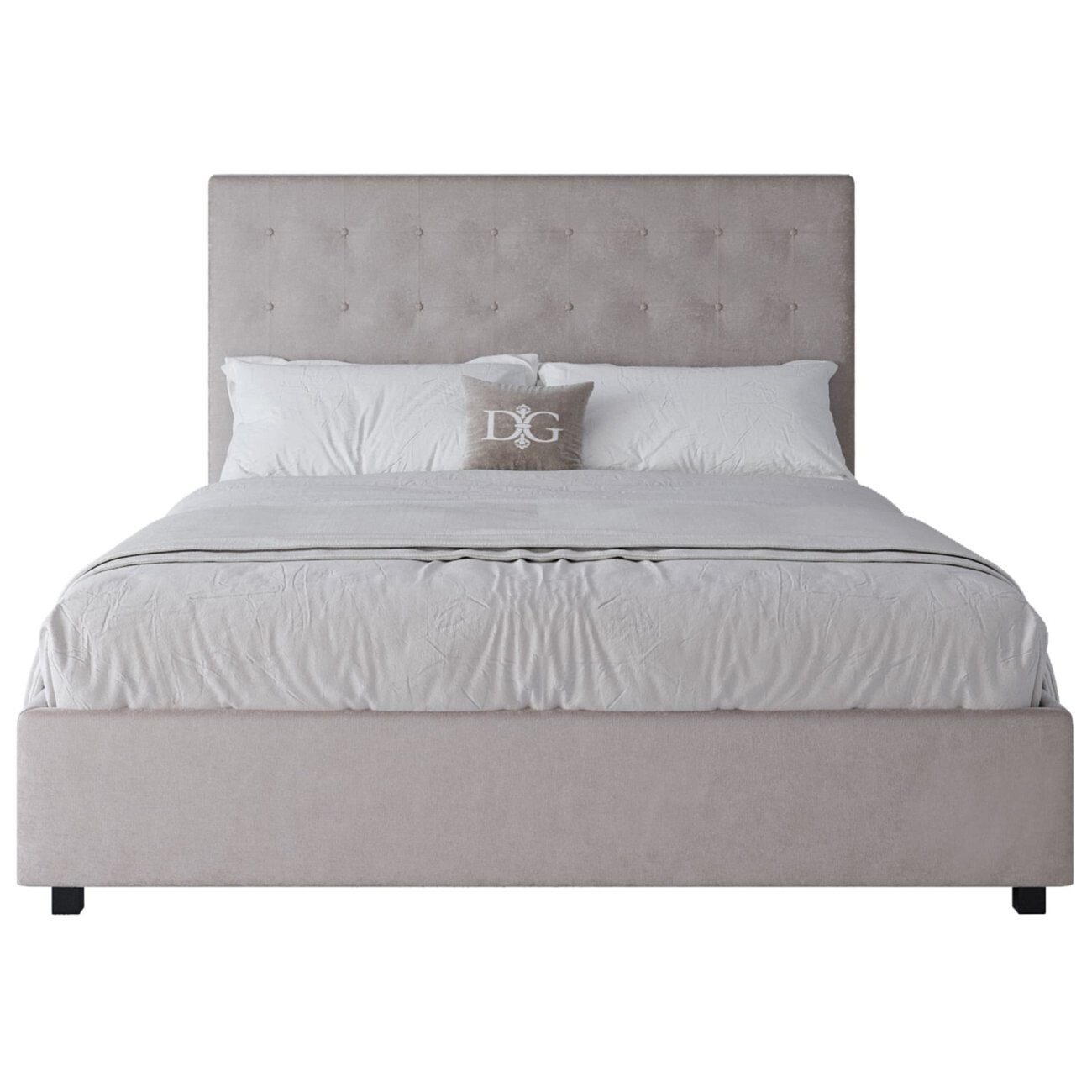 Кровать двуспальная 180х200 бежевая Royal Black - изображение 2