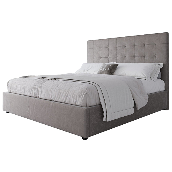 Кровать двуспальная 180х200 светло-коричневая Royal Black - изображение 1