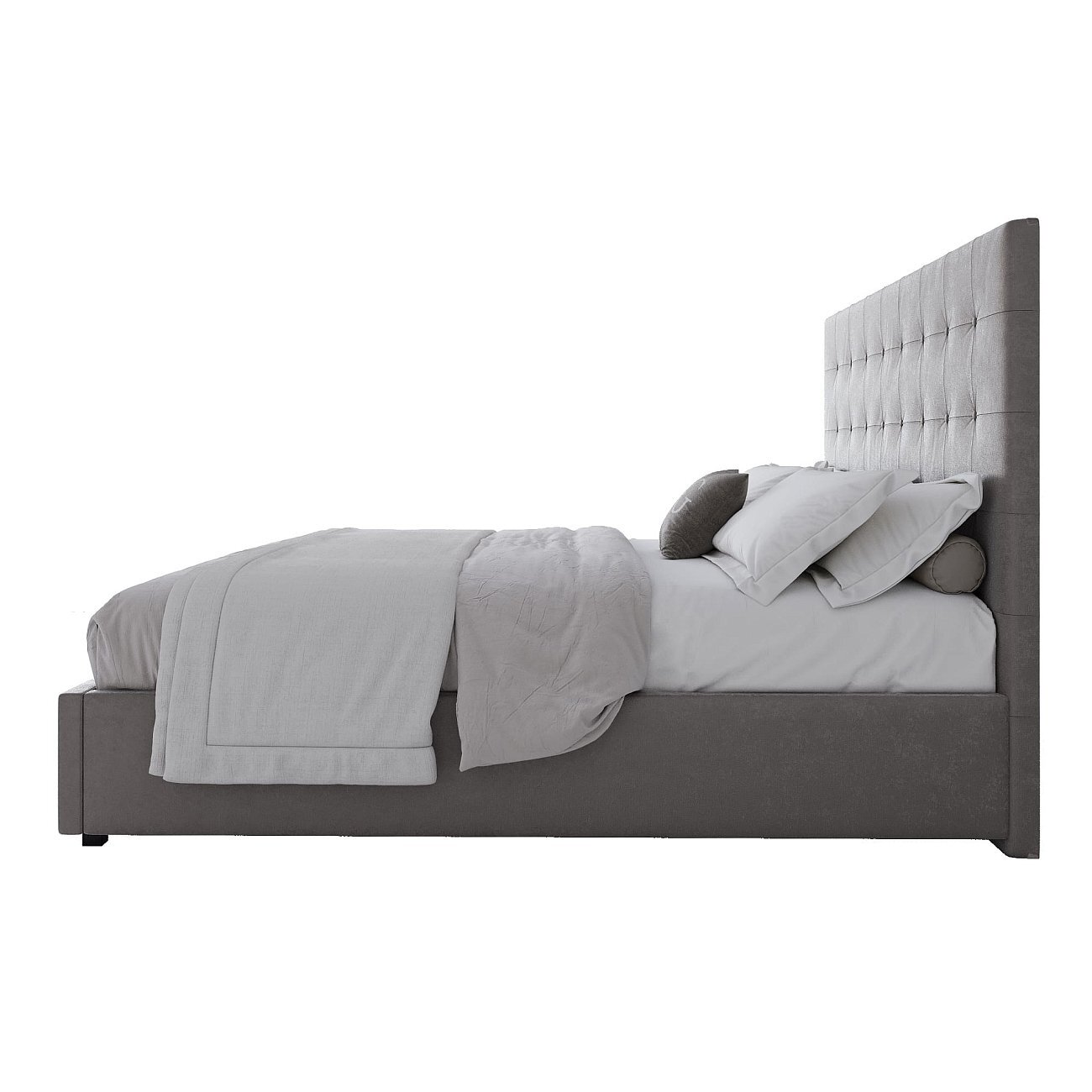 Кровать двуспальная 180х200 светло-коричневая Royal Black - изображение 3