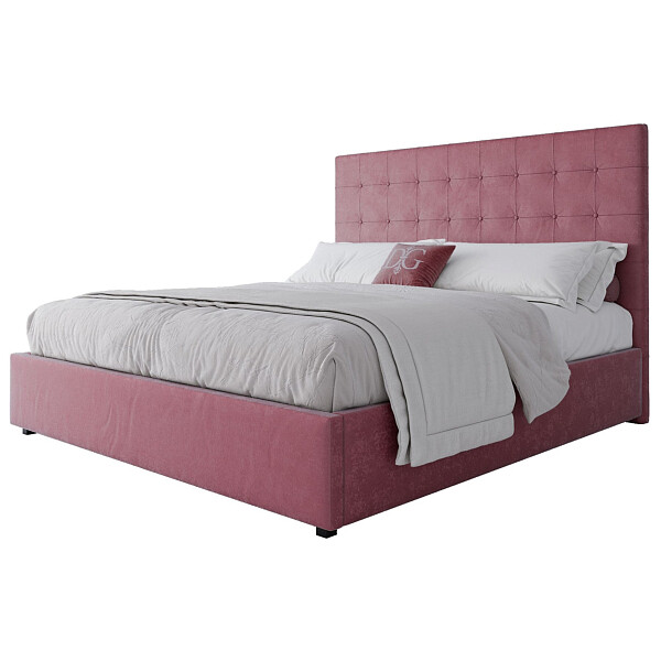 Кровать двуспальная 180х200 пыльная роза Royal Black - изображение 1