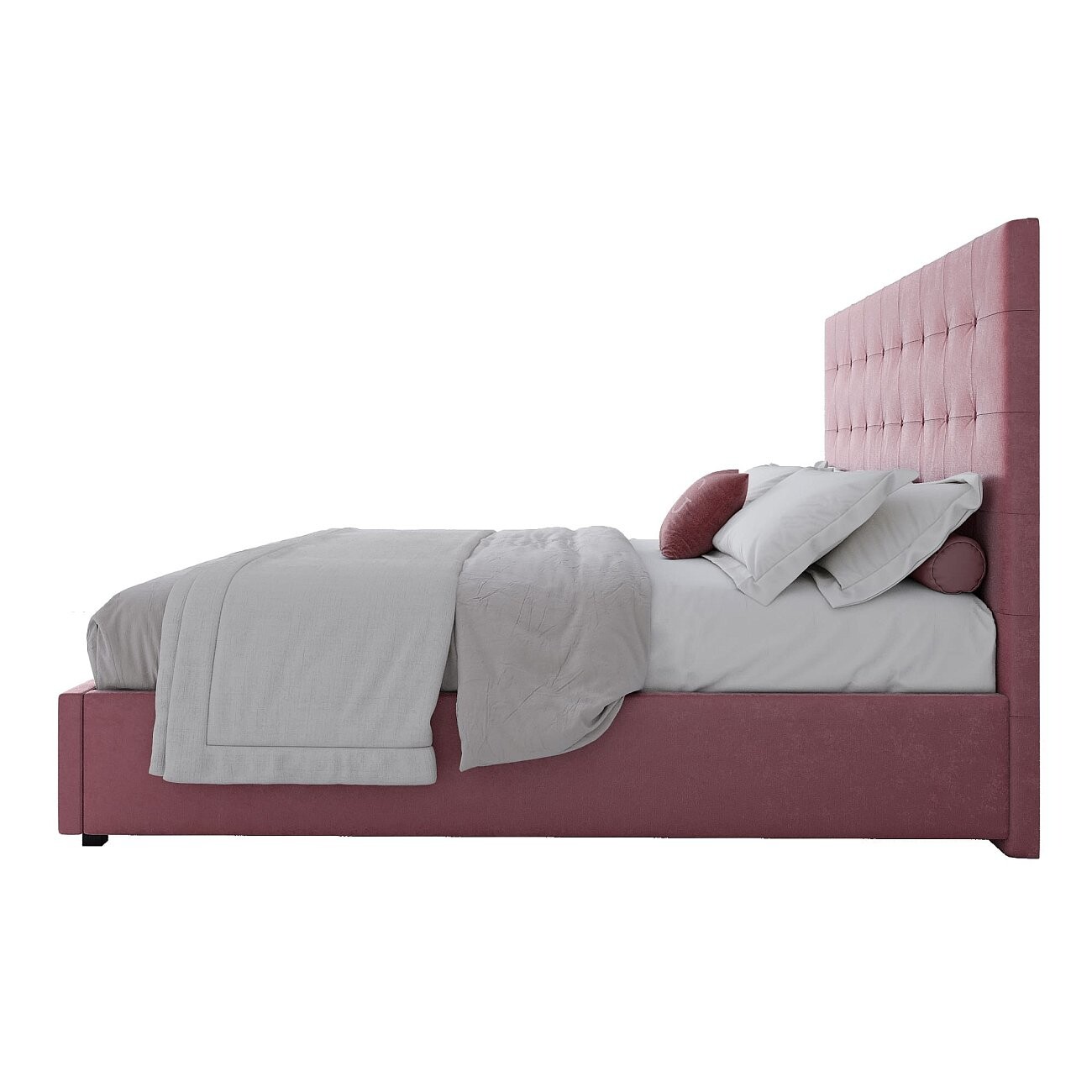 Кровать двуспальная 180х200 пыльная роза Royal Black - изображение 3