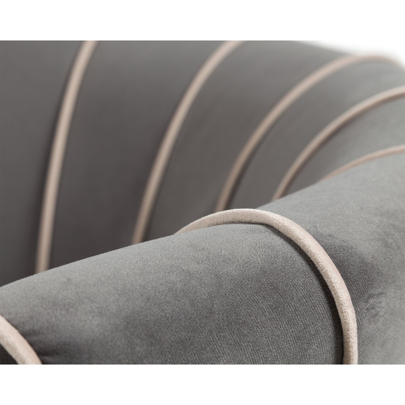 Кресло с мягкими подлокотниками серое Shell - изображение 5