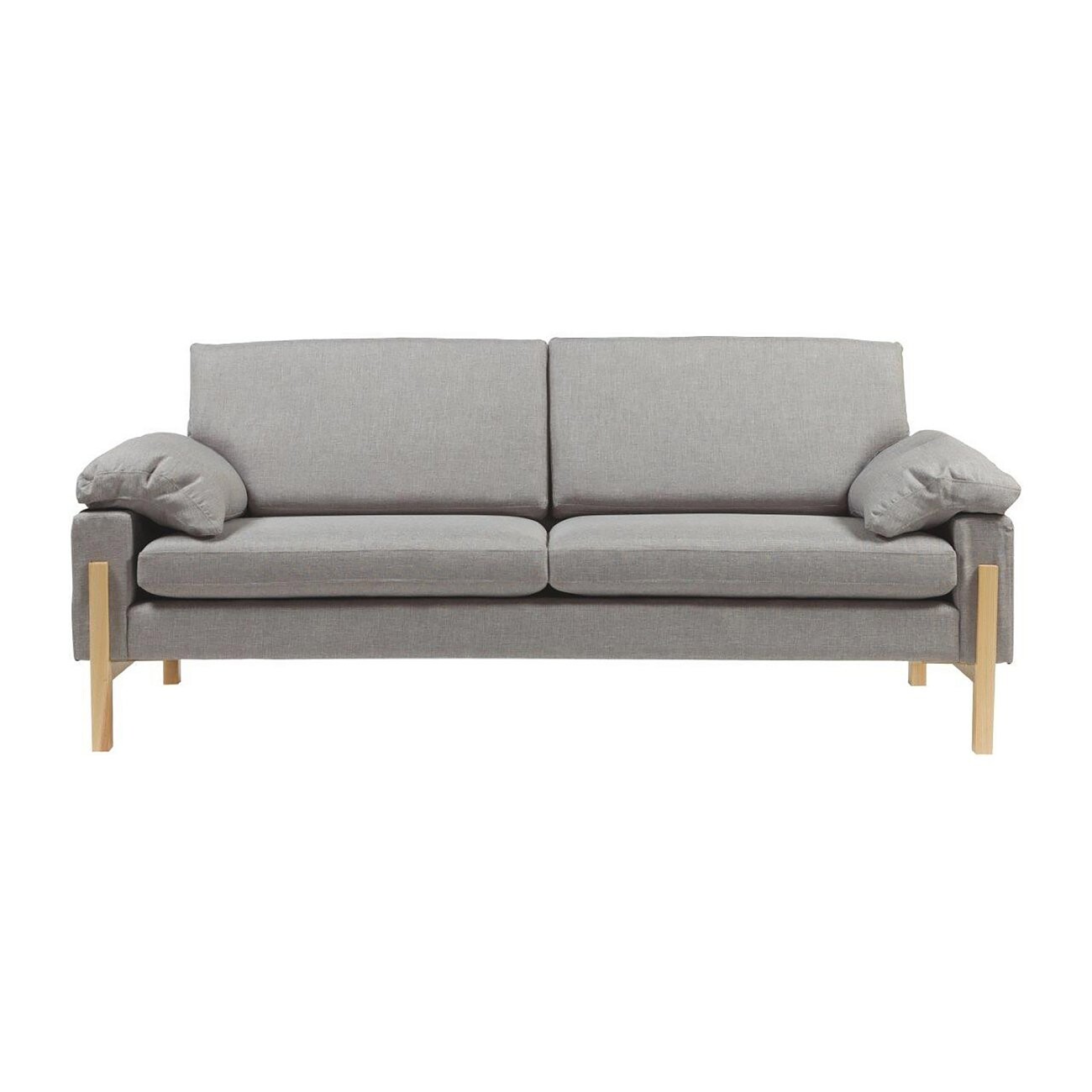 Диван прямой серый с ножками Como Sofa - изображение 2