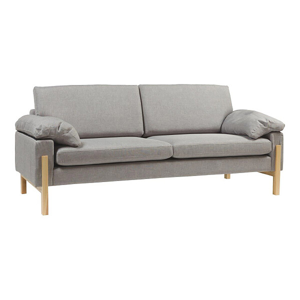 Диван прямой серый с ножками Como Sofa - изображение 1
