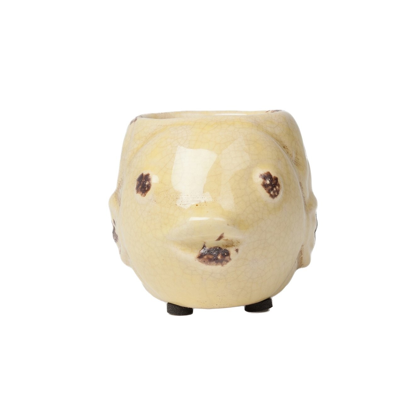 Подсвечник керамический желтый "Рыбка" - изображение 3