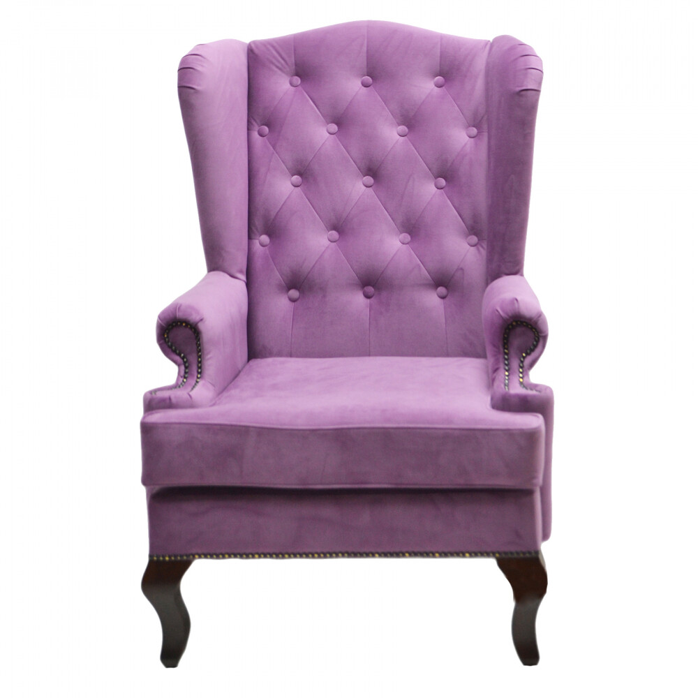 Кресло Луиза велюр лиловый