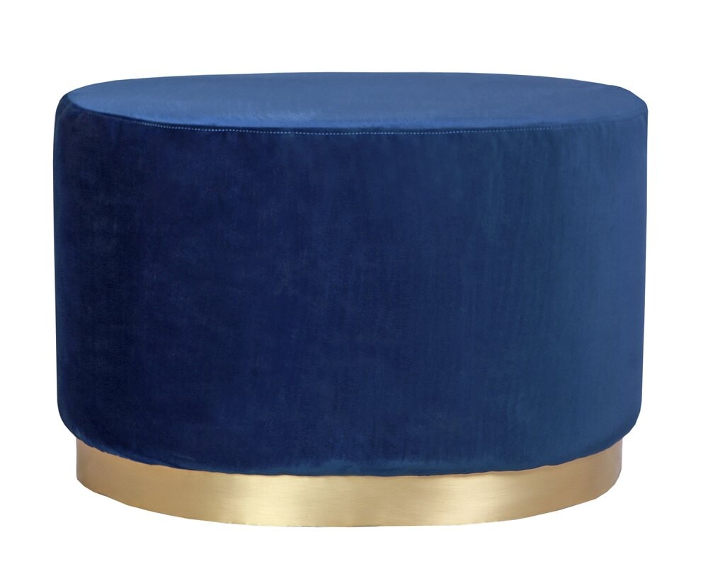 Пуфик круглый синий Topper Oval Blue