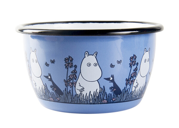 Пиала эмалированная 300 мл голубая Moomin Friends - изображение 1
