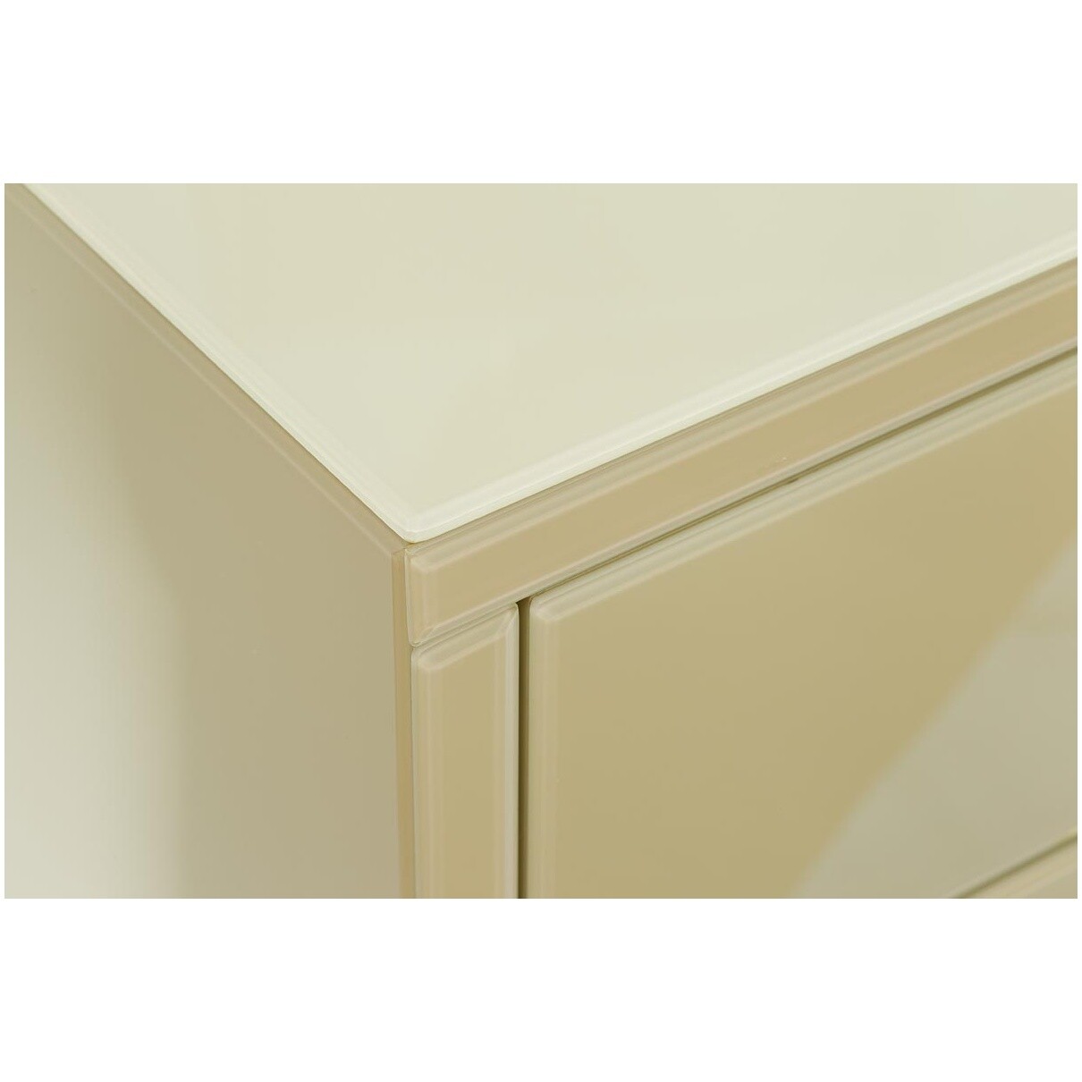 Комод бежевый с золотыми деталями Classic White - изображение 3