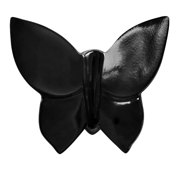 Декоративная бабочка Butterfly (чёрная)   h14 (12*14*5)