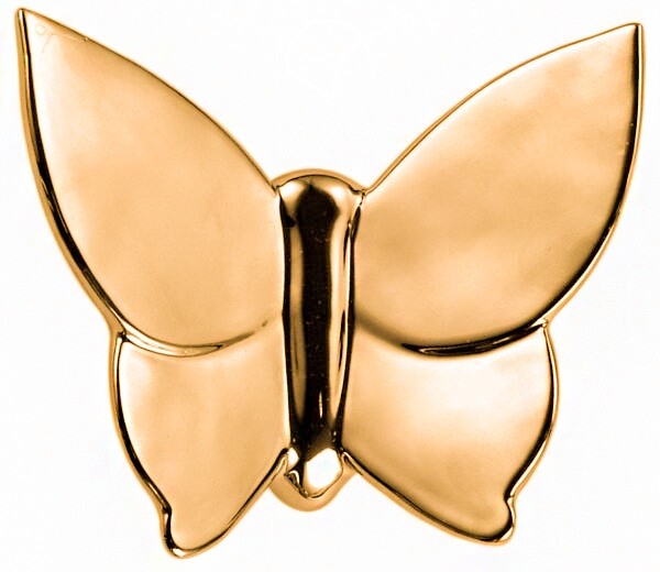Декоративная бабочка Butterfly (золотая)   h14 (12*14*5) - изображение 1