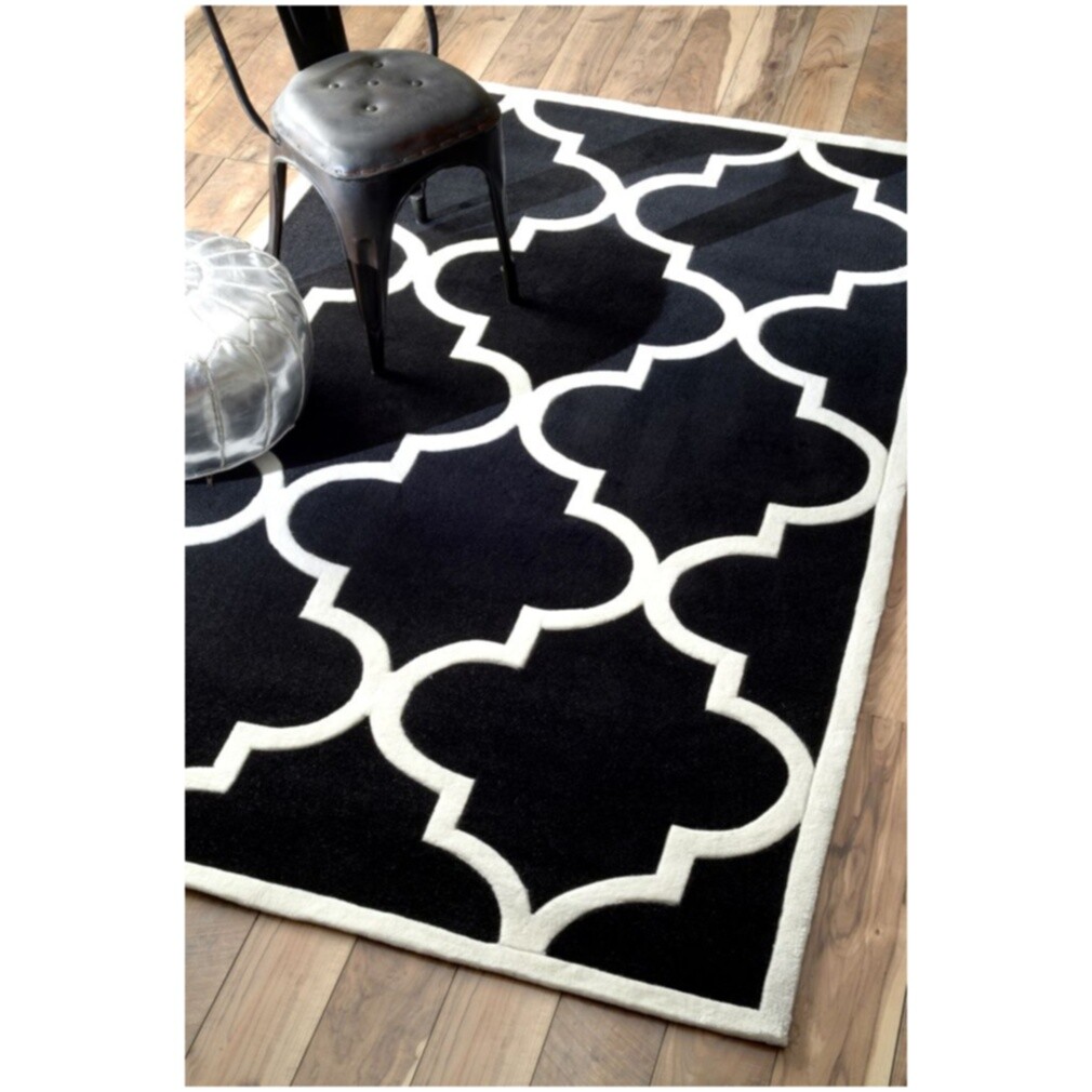Ковер прямоугольный 120х180 см черный "Трельяж" - изображение 2