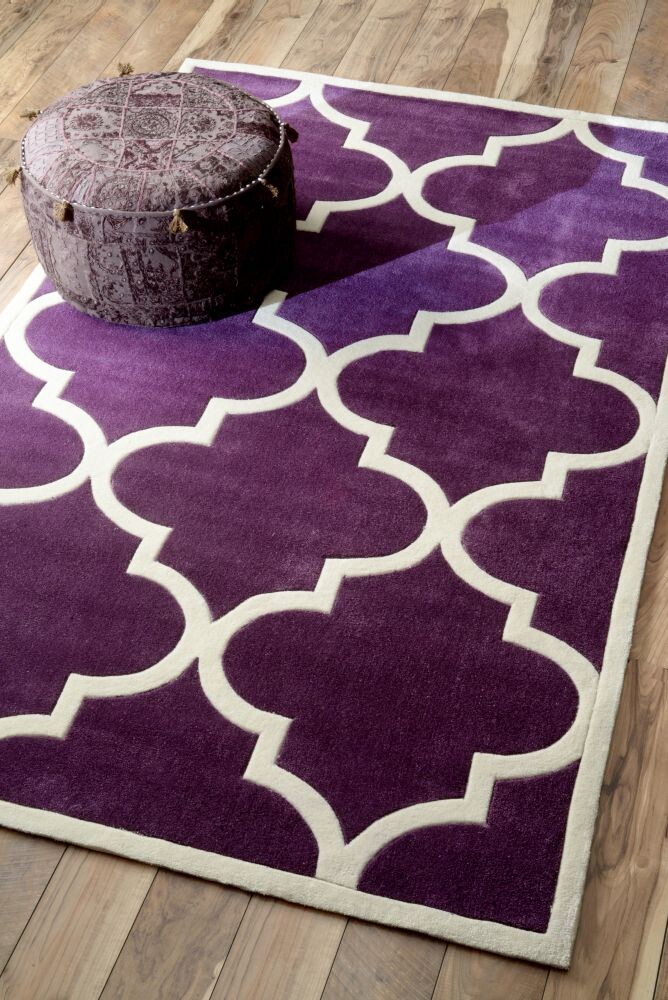 Ковер прямоугольный 160х230 см фиолетовый "Трельяж" - изображение 2