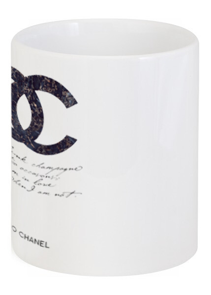 Кружка с рисунком Drink champagne. Coco Chanel