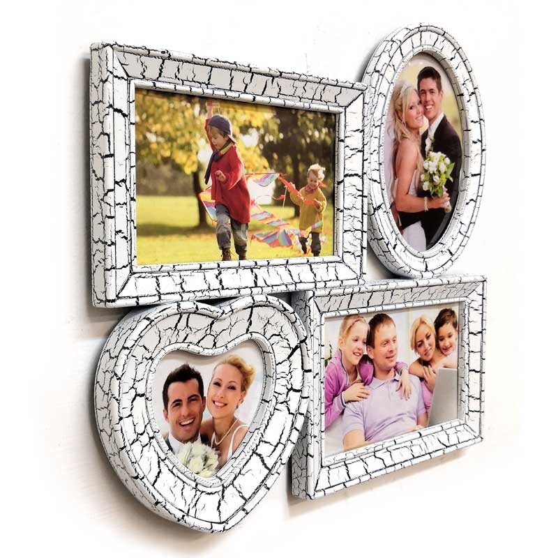 Фоторамка настенная 30х31 см белая с патиной Galaxy - изображение 2