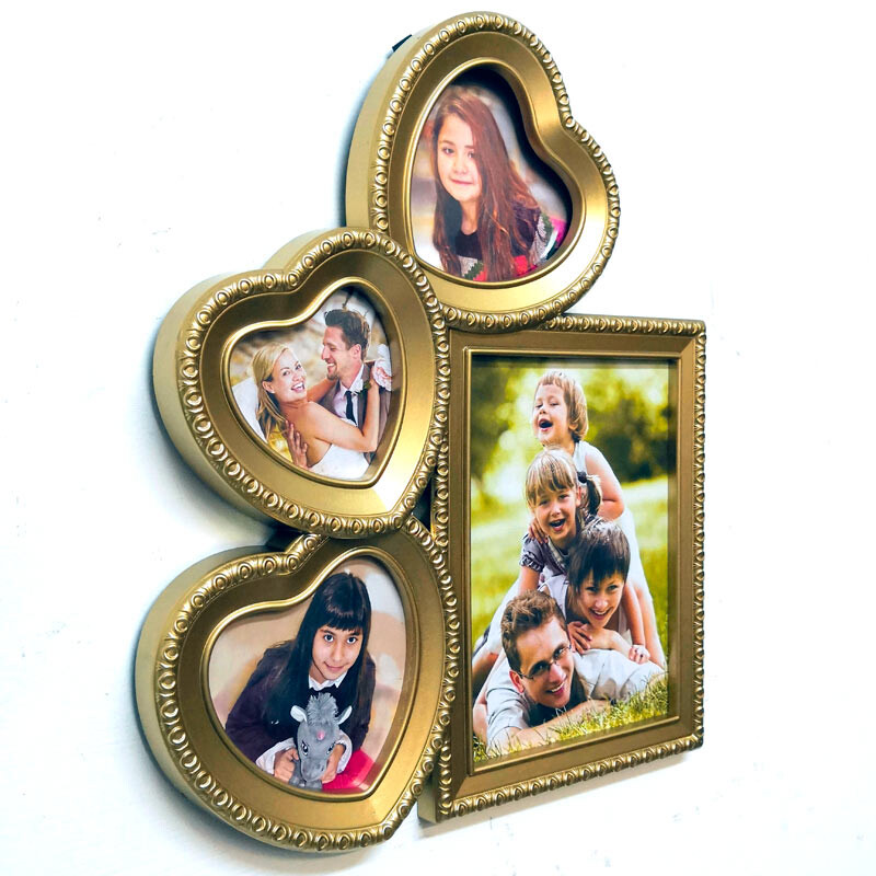 Фоторамка настенно-настольная 28х33 см золотая Galaxy - изображение 2