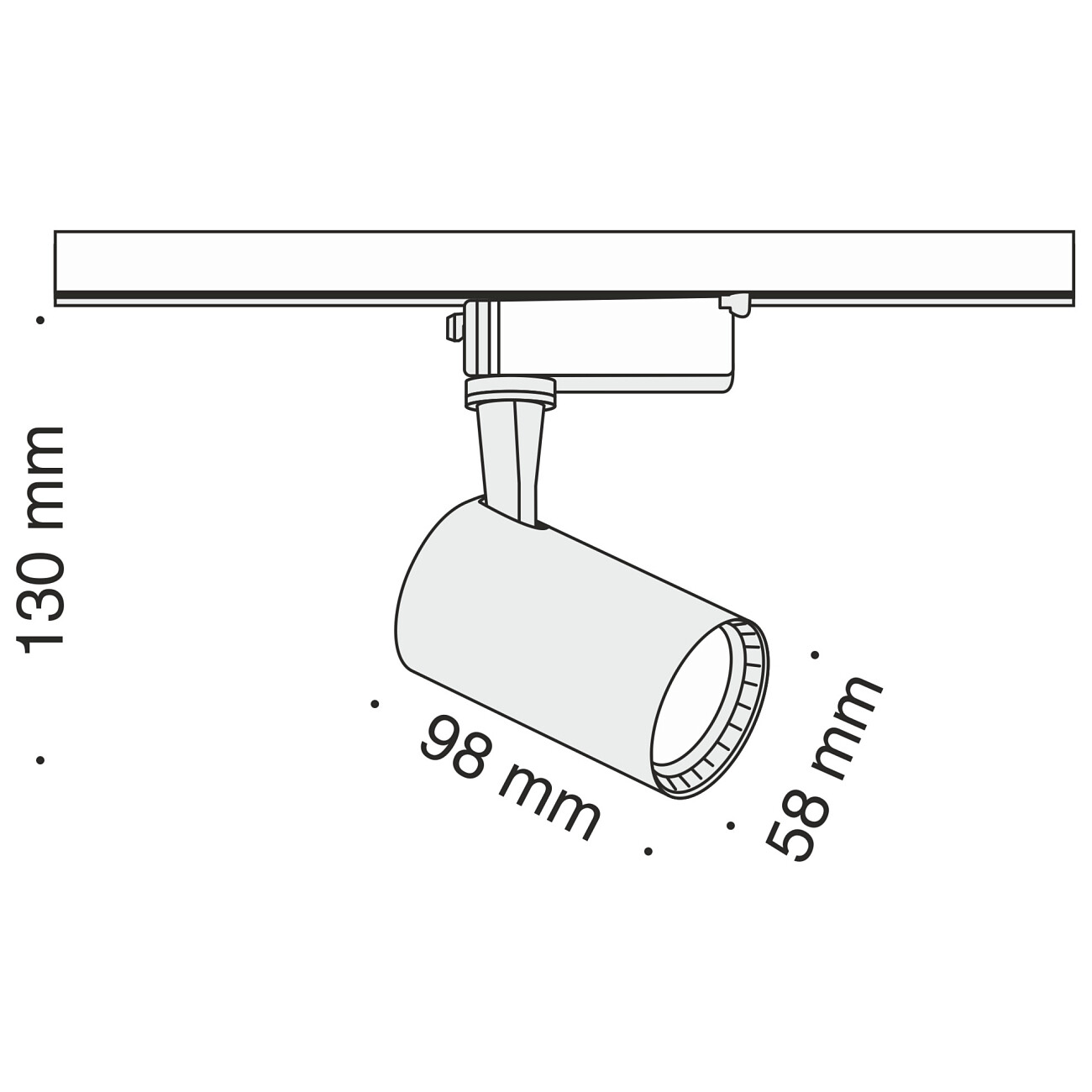 Трековый светильник белый TR003-6W3K - изображение 4