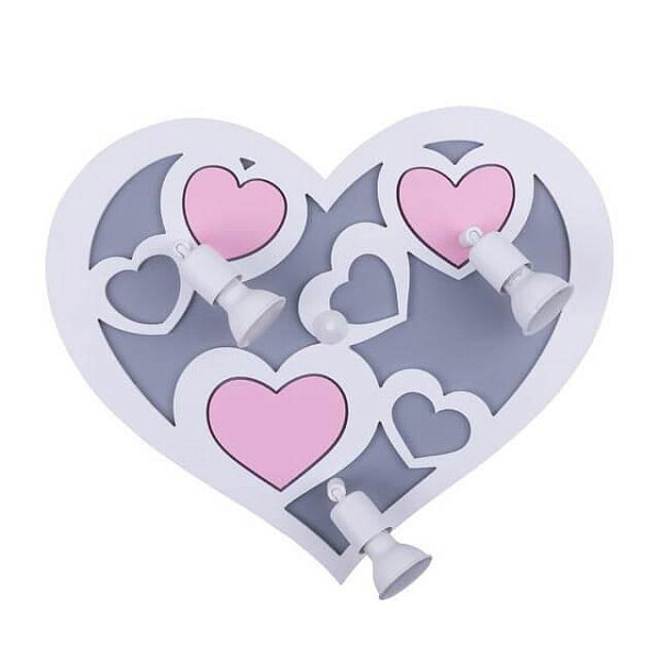 Спот настенный галогеновый на 3 лампы белый Heart 9064 - изображение 1