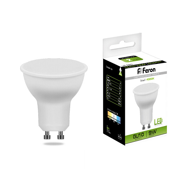 Лампа светодиодная Feron MR16 GU10 9W 4000K LB-560 25843 - изображение 1