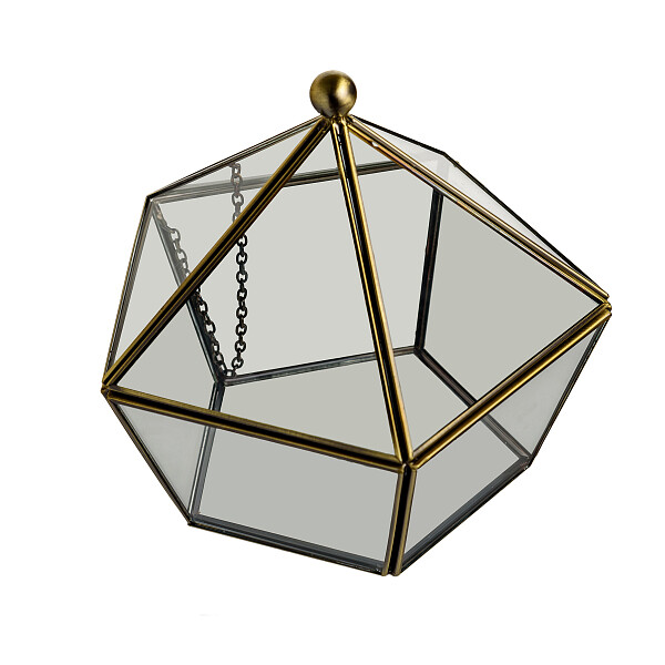 Флорариум стеклянный в винтажном стиле Diamond Shape - изображение 1