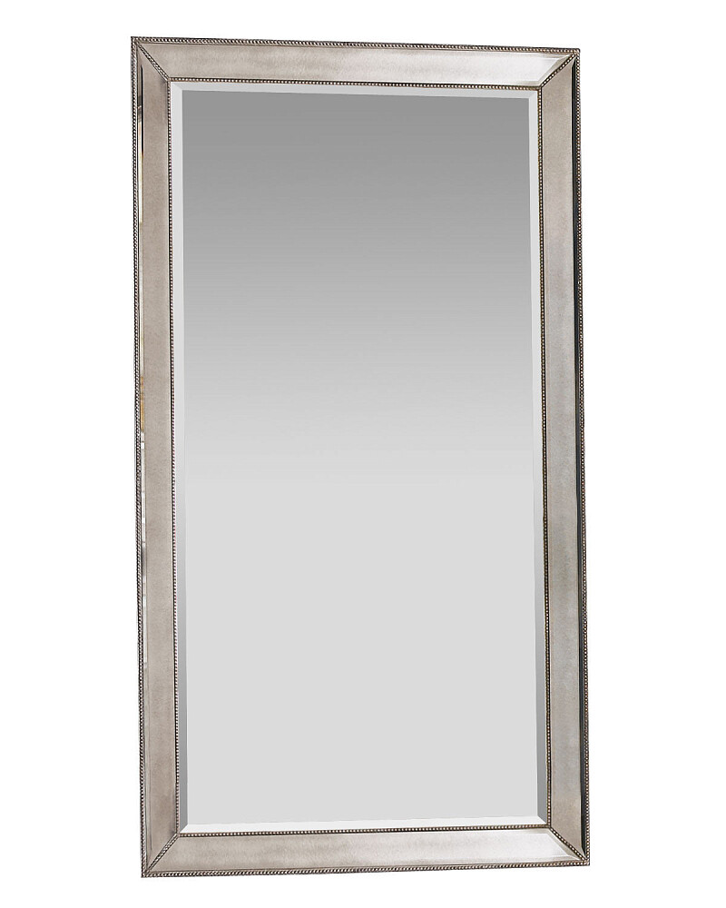 Зеркало напольное в полный рост в серебряной раме "Уилшир"