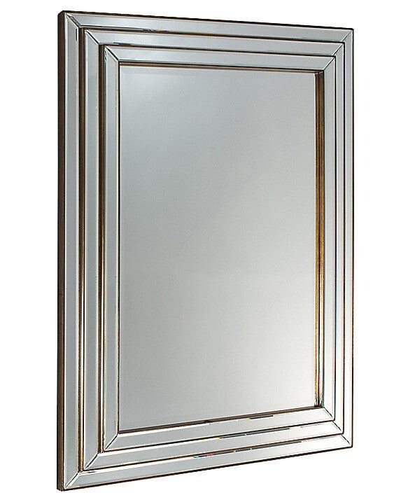 Зеркало прямоугольное в золотой раме "Пасадена"