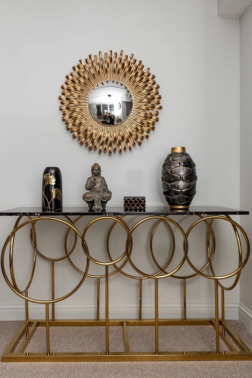 Статуэтка декоративная 28 см золото с серым Buddha - изображение 3