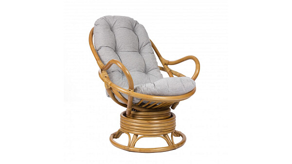 Кресло-качалка коричневое Swivel Rocker - изображение 1